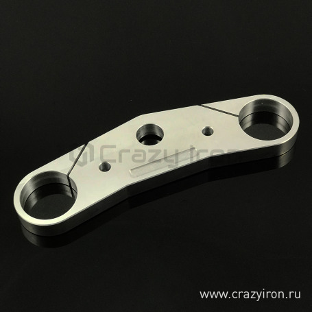 CRAZY IRON Stunt triple clamp upper KAWASAKI ZX-6R `03-`04, V2 (фото 1, фотография 1)