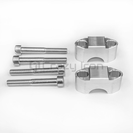 CRAZY IRON Handlebar risers without clamps 22mm, height 25mm  (фото 1, фотография 1)