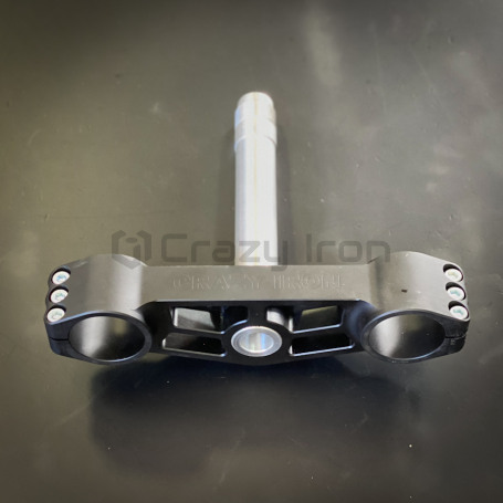 CRAZY IRON Stunt lower triple clamp KAWASAKI ZX-6R 636 `13-`21, black anode (фото 4, фотография 4)