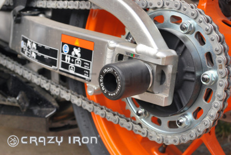 CRAZY IRON Slider set for rear axle HONDA CBR600RR (фото 2, фотография 2)