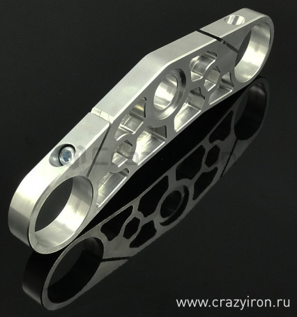 CRAZY IRON Stunt triple clamp upper KAWASAKI ZX-6R `03-`04, V2 (фото 4, фотография 4)