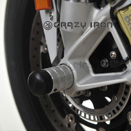 CRAZY IRON Front axle pegs BMW S1000RR (K46, K67) `12-`20, HP4 (K42) `11-`14 (фото 3, фотография 3)