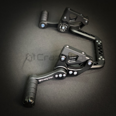CRAZY IRON CNC Adjustable Subcage YAMAHA YZF-R6 `03-`05, black anode (фото 4, фотография 4)