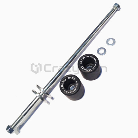 CRAZY IRON Slider set for rear axle YAMAHA FZ6-S(N)(SA)(NA)(SS) `04-`07 (фото 1, фотография 1)