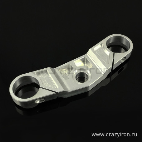CRAZY IRON Stunt triple clamp upper KAWASAKI ZX-6R `03-`04, V1 (фото 3, фотография 3)