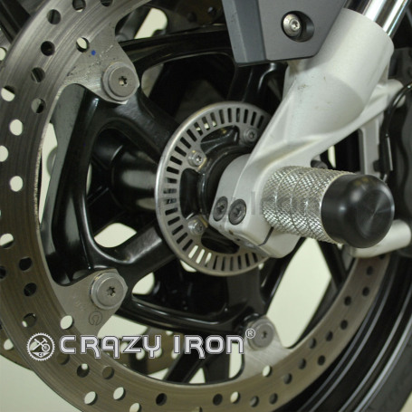 CRAZY IRON Front axle pegs BMW F800R F900R F900XR (фото 2, фотография 2)