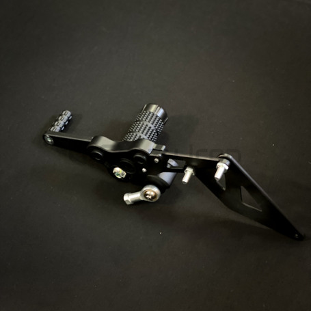 CRAZY IRON Rearset STUNT YAMAHA MT-07, FZ-07, XSR700 `14-`21, black anode (фото 5, фотография 5)