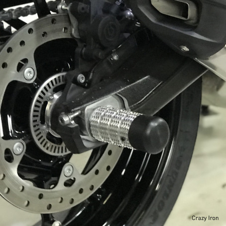 CRAZY IRON Rear axle pegs BMW F900XR F900R (фото 1, фотография 1)