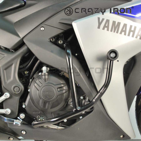 CRAZY IRON Engine Crashbar YAMAHA YZF-R25 `15-`18, YZF-R3 `15-`18 (фото 4, фотография 4)