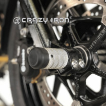CRAZY IRON Front axle pegs BMW F750GS  `17-