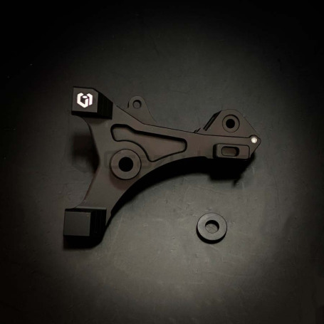 CRAZY IRON Bracket for brake calipers for HONDA GROM, black anode (фото 1, фотография 1)