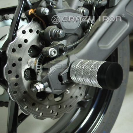 CRAZY IRON Rear axle pegs KAWASAKI Ninja 650, Z650 `17-`20 (фото 2, фотография 2)