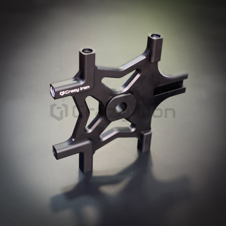 CRAZY IRON Bracket for brake calipers for YAMAHA MT-07, FZ-07, XSR700 `14-`20, black anode (фото 4, фотография 4)