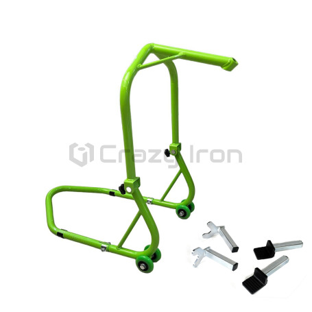 CRAZY IRON Universal Front / rear paddock stand PRO GREEN (фото 1, фотография 1)