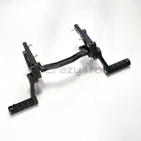 CRAZY IRON CNC Adjustable Subcage KAWASAKI Z900, black anode (фото 1, фотография 1)