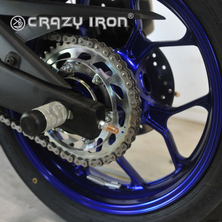 CRAZY IRON Rear axle pegs YAMAHA YZF-R25, YZF-R3; MT-25, MT-03 (фото 1, фотография 1)