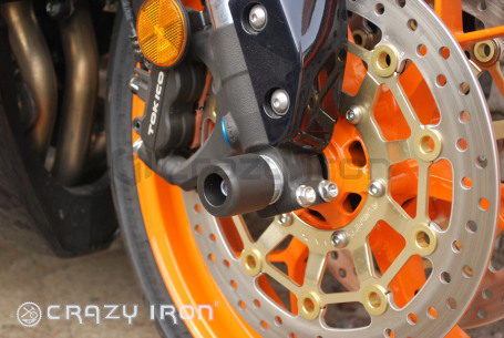 CRAZY IRON Slider set for front axle HONDA CBR600RR от `07- (фото 5, фотография 5)
