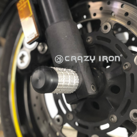 CRAZY IRON Front axle pegs YAMAHA FZ6S, FZ6N `04-`09 (фото 2, фотография 2)