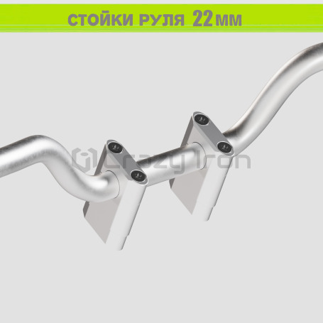 CRAZY IRON Handlebar risers 22mm, height 50mm (фото 4, фотография 4)
