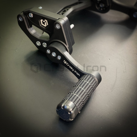 CRAZY IRON CNC Adjustable Subcage YAMAHA MT-07, FZ-07, XSR700, black anode (фото 3, фотография 3)