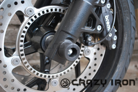 CRAZY IRON Slider set for front axle BMW F800S ; F800ST ; F800R (фото 2, фотография 2)