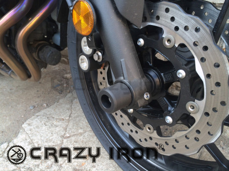 CRAZY IRON Slider set for front axle YAMAHA MT-07 (фото 2, фотография 2)