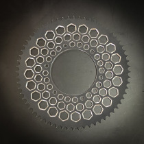 CRAZY IRON Design Stunt Rear Sprocket HONDA CBR600RR, CBR600F4I, CBR929RR, CBR954RR, CBR1000RR 520x64 BLACK
