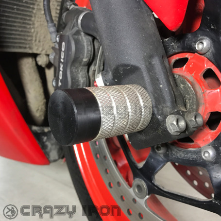CRAZY IRON Front axle pegs HONDA CBR1000RR `08-`16 (фото 1, фотография 1)