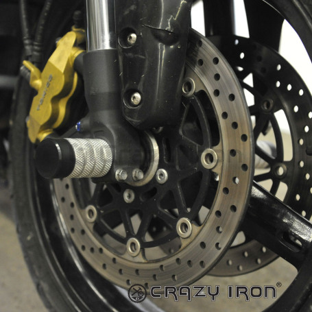 CRAZY IRON Front axle pegs SUZUKI GSX-R600, GSX-R750 `04-`05 (фото 1, фотография 1)