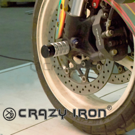 CRAZY IRON Front axle pegs SUZUKI GSX-R600, GSX-R750 `06-`10 (фото 3, фотография 3)