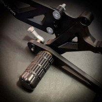 CRAZY IRON Rearset STUNT TRIUMPH Street Triple 675, 675R, black anode