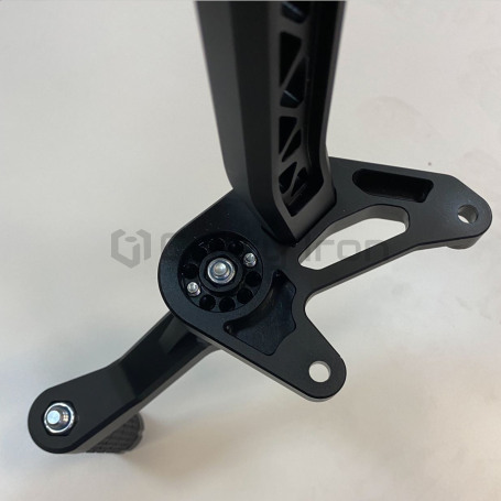 CRAZY IRON CNC Adjustable Subcage KAWASAKI ZX-6R `09-`21, black anode (фото 4, фотография 4)