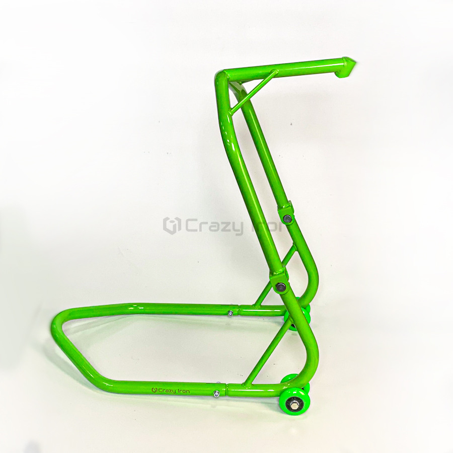 CRAZY IRON Front paddock stand PRO GREEN - Motorcycle Parts 