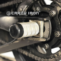 CRAZY IRON Rear axle pegs YAMAHA YZF-R1 `04-`14