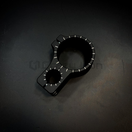 CRAZY IRON Clamp for clipon, black anode (фото 1, фотография 1)