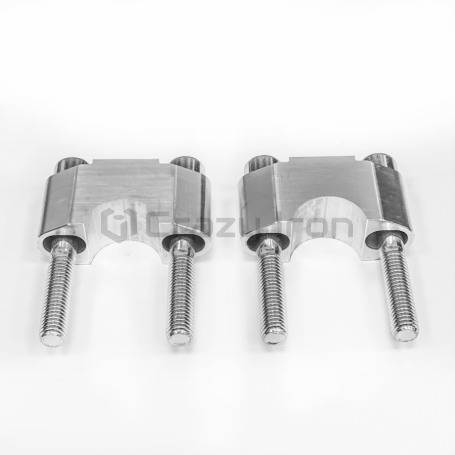 CRAZY IRON Handlebar risers without clamps 22mm, height 25mm  (фото 3, фотография 3)