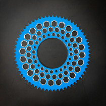 CRAZY IRON Design Stunt Rear Sprocket HONDA CBR600RR, CBR600F4I, CBR929RR, CBR954RR, CBR1000RR 520x64 BLUE