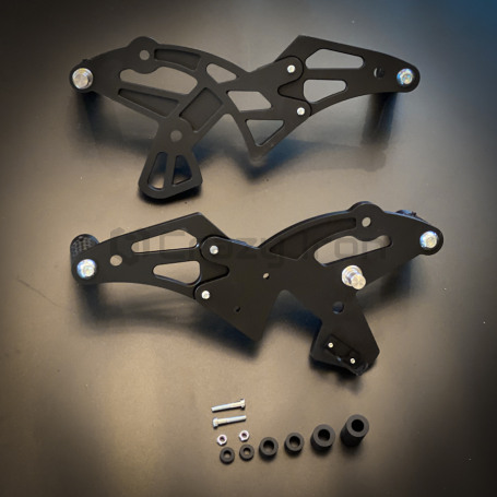 CRAZY IRON Rearset HONDA GROM MSX125 `13-`16, black anode (фото 5, фотография 5)