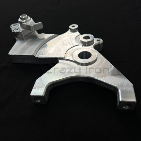 CRAZY IRON Bracket for brake calipers for YAMAHA MT-07, FZ-07, XSR700 `14-`22  1+1 OEM disk (фото 4, фотография 4)