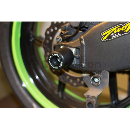 CRAZY IRON Slider set for rear axle KAWASAKI ZX-636R от `13 -`19 (фото 1, фотография 1)