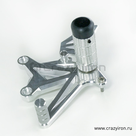 CRAZY IRON Rearset STUNT KAWASAKI ZX-6R, ZX-6RR `03-`04 (фото 3, фотография 3)