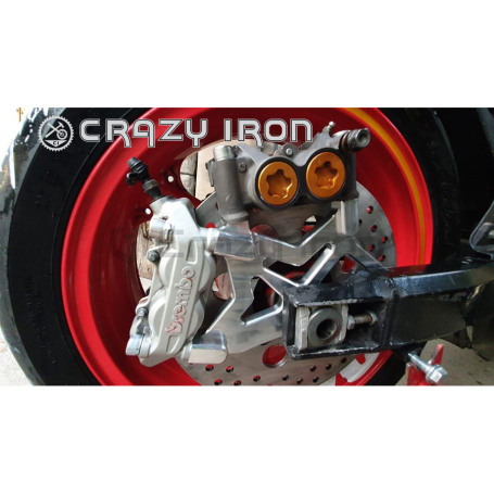 CRAZY IRON Bracket for brake calipers for KAWASAKI ZX-6R `03-`04 for 2 calipers (фото 3, фотография 3)