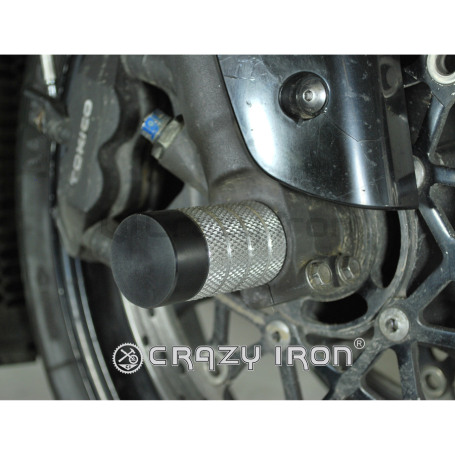 CRAZY IRON Front axle pegs SUZUKI GSX-R1000 `05-`08 (фото 1, фотография 1)