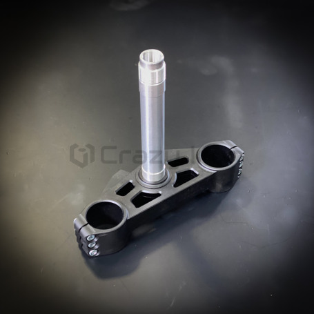 CRAZY IRON Stunt lower triple clamp KAWASAKI ZX-6R 636 `13-`21, black anode (фото 7, фотография 7)