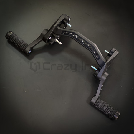 CRAZY IRON CNC Adjustable Subcage YAMAHA MT-07, FZ-07, XSR700, black anode (фото 7, фотография 7)