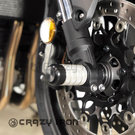 CRAZY IRON Front axle pegs HONDA CB1000R `18- (фото 2, фотография 2)