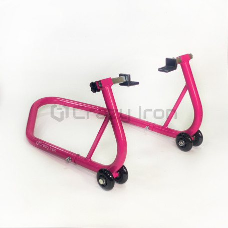 CRAZY IRON Rear paddock stand PRO PINK Limited (фото 1, фотография 1)