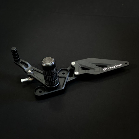 CRAZY IRON Rearset STUNT YAMAHA MT-07, FZ-07, XSR700 `14-`21, black anode (фото 9, фотография 9)