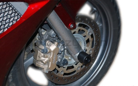 CRAZY IRON Slider set for front axle HONDA VFR800 `02-`12, Crossrunner (RC60) 2011- (фото 1, фотография 1)