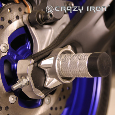 CRAZY IRON Rear axle pegs YAMAHA MT-07, FZ-07, XSR700 (фото 1, фотография 1)